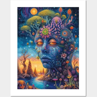 Psychedelic Dreamscape Posters and Art